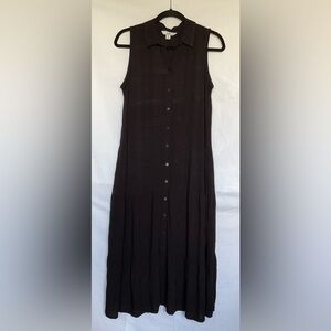 Croft & Barrow Black Sleeveless Maxi Sundress